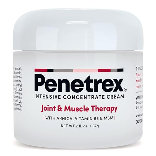 Penetrex Joint & Muscle Therapy 2oz Cream Intensive Concentrate Rub for Joint and Muscle Recovery, Premium Formula with Arnica, Vitamin B6 and MSM Provides Relief for Back